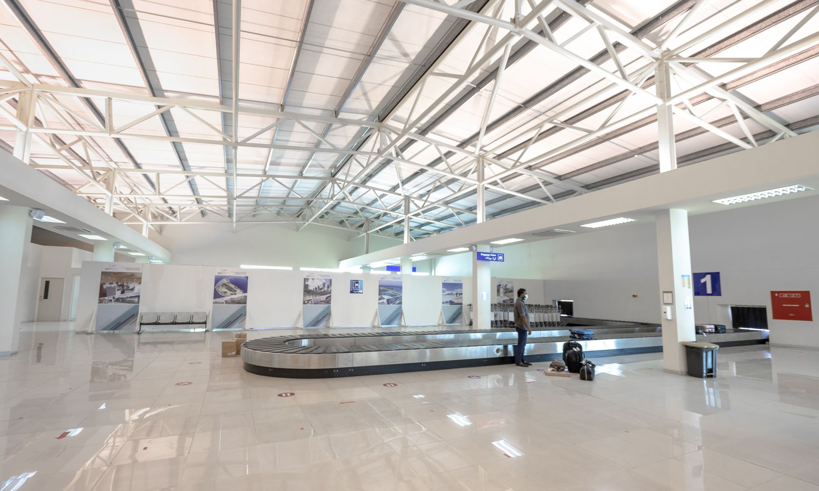 The arrivals hall at Pearson: the exit every pickup door on this map leads to