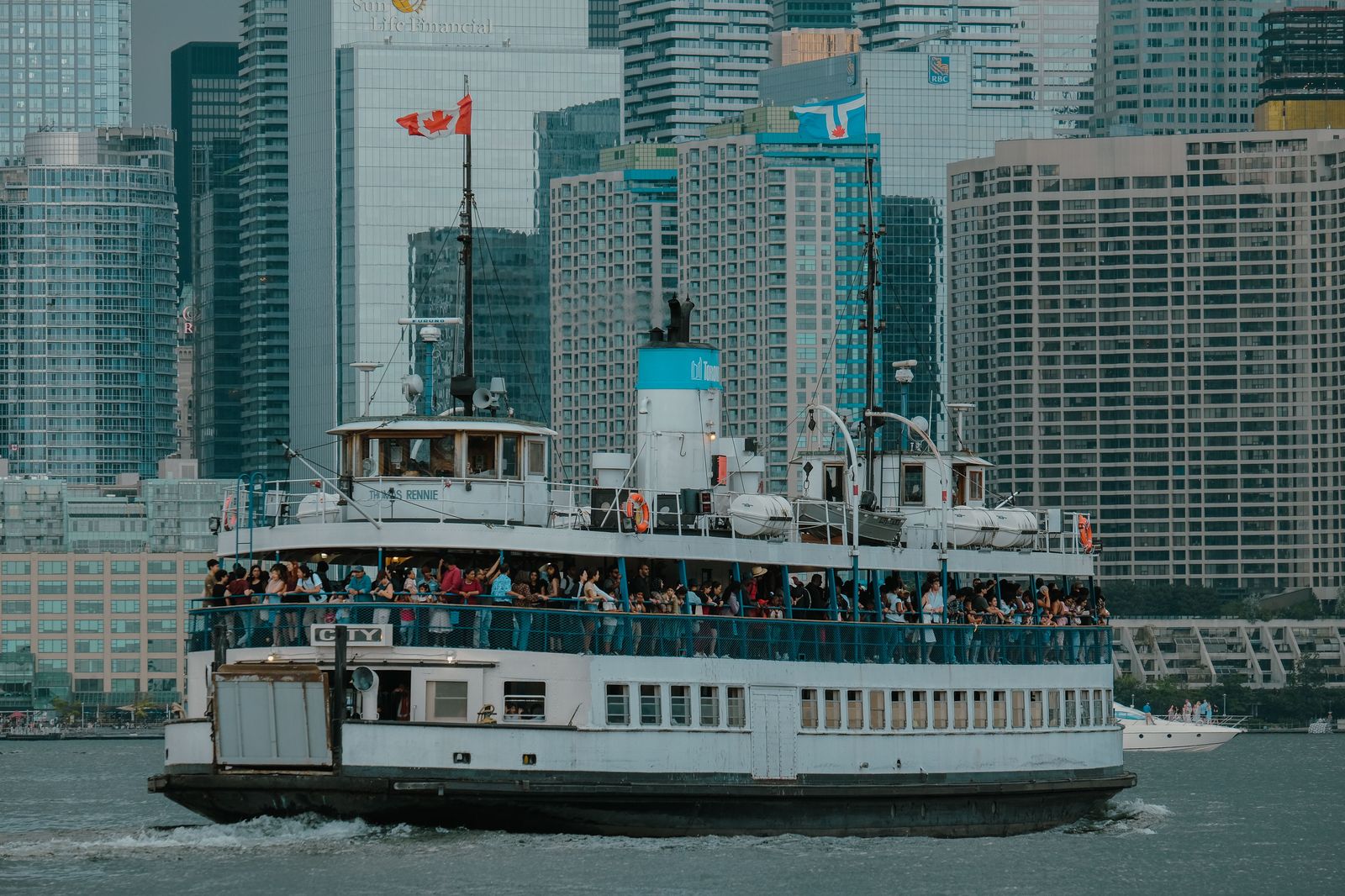 Queens Quay and the waterfront — the approach to Eireann Quay from the east